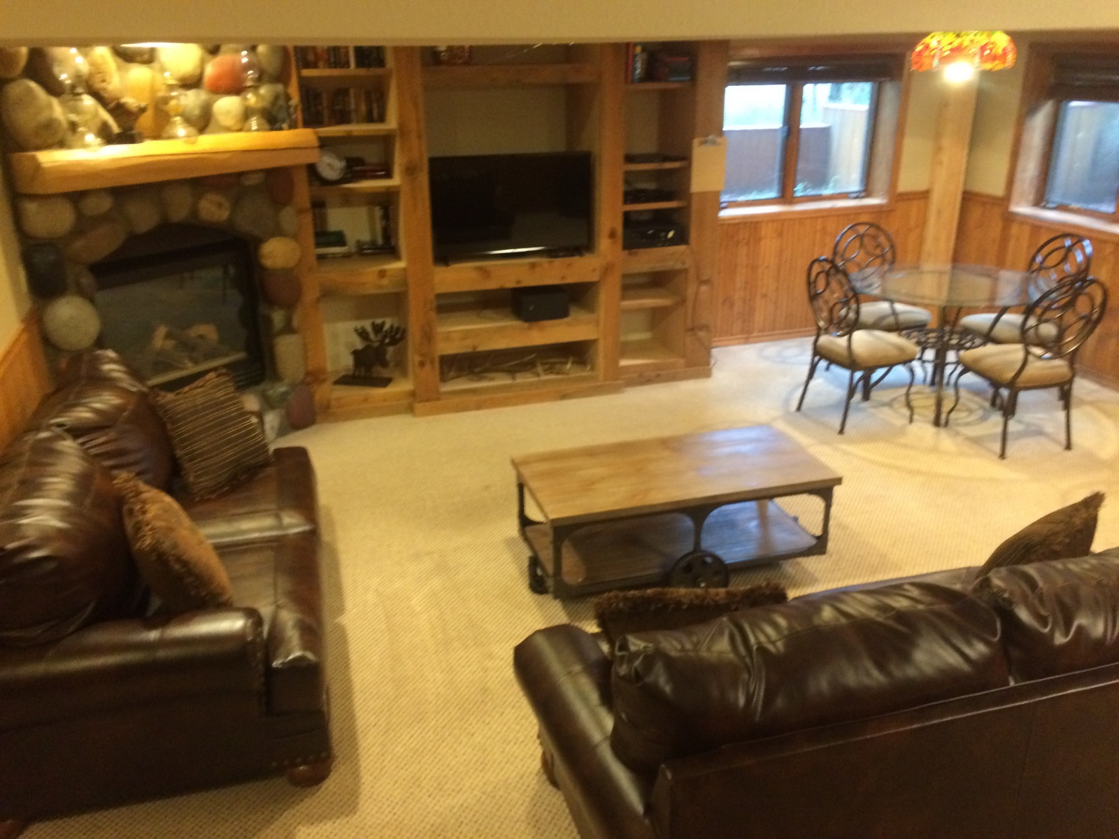 Garden level basement family room Garden level basement family room